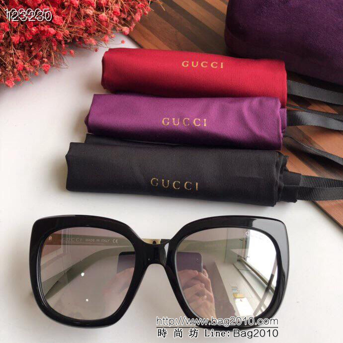 GUCCI古馳 GG0498 2019官網最新款 新拼色 女款太陽鏡  lly1377